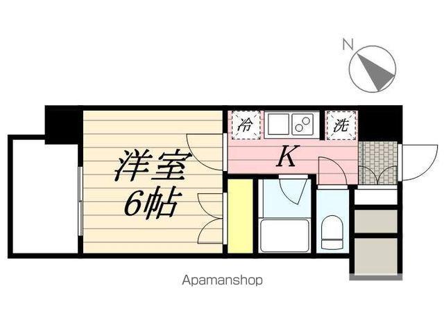 MAXIV関内(1K/9階)の間取り写真