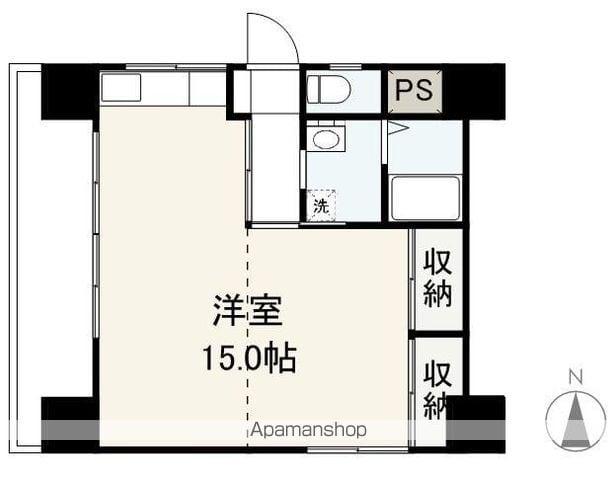 センチュリーハイツ(ワンルーム/3階)の間取り写真