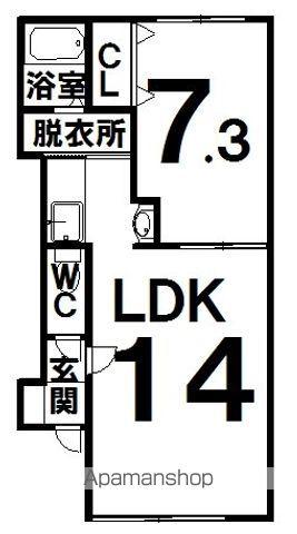 リバーサイドJOY(1LDK/2階)の間取り写真