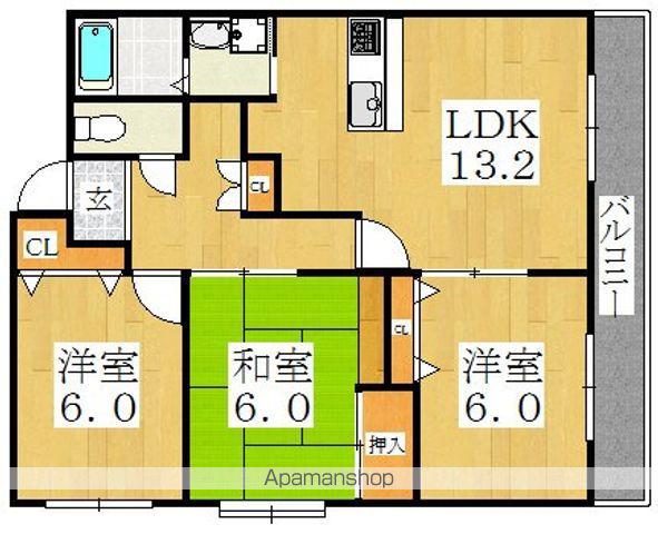 JTクルーズ(3LDK/4階)の間取り写真