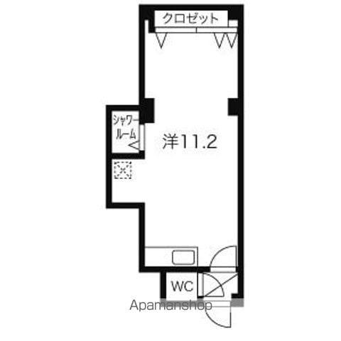 グリーングラス宮の森(ワンルーム/3階)の間取り写真