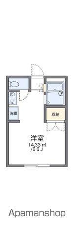 レオパレス星の宮(ワンルーム/1階)の間取り写真