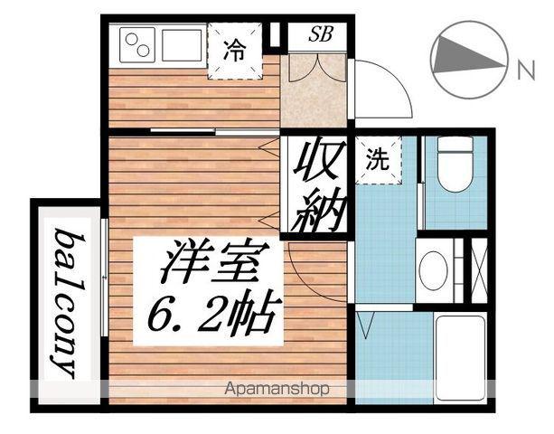 ISフィオーレ天台(1K/1階)の間取り写真