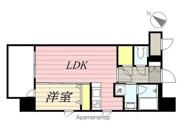 エンクレスト大博通APEX(1LDK/15階)の間取り写真