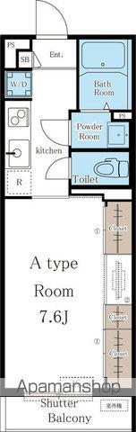 リブリ・ラウレア小幡(1K/1階)の間取り写真