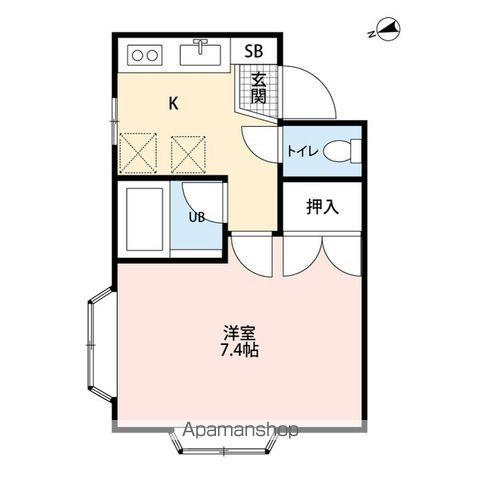 レインボーハイブリッジ(1K/1階)の間取り写真