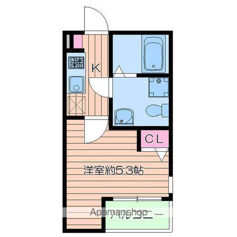 メゾンヴェルテ(1K/3階)の間取り写真