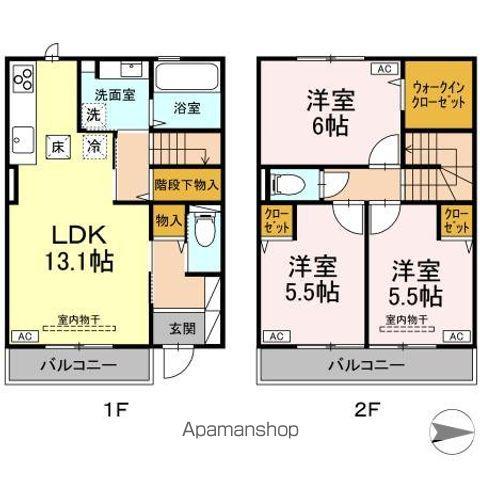 セントラルコートＩＩ(3LDK)の間取り写真