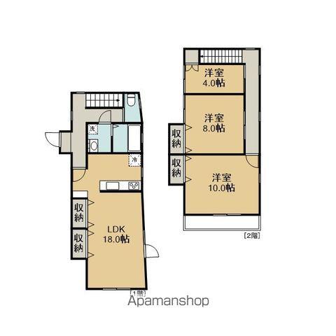 CRYSTALⅠ(3LDK/1階)の間取り写真