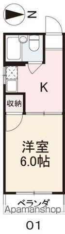 シャトレルセイント(1K/4階)の間取り写真