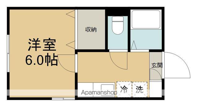 T・Kハイツ(1K/1階)の間取り写真