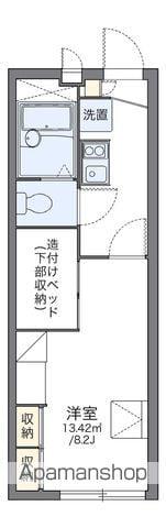 レオパレステンジン(1K/2階)の間取り写真