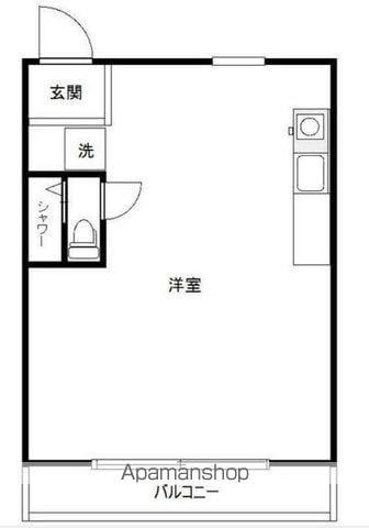 北町ビル(ワンルーム/5階)の間取り写真