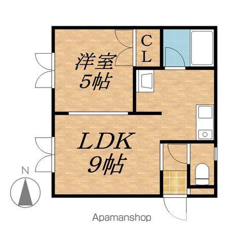 EXCEED(1LDK/2階)の間取り写真