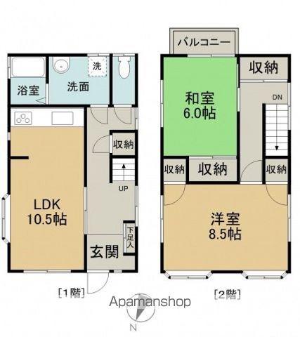 ぽけっと(2LDK)の間取り写真