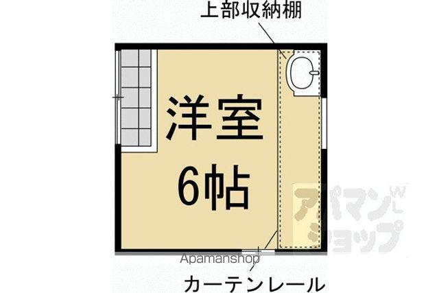 京都市東西線 太秦天神川駅 徒歩12分 2階建 築8年(ワンルーム/1階)の間取り写真