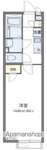 クレイノテラスハウス(1K/2階)の間取り写真