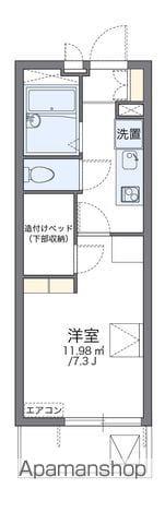 レオパレスチェリービレッジ(1K/3階)の間取り写真