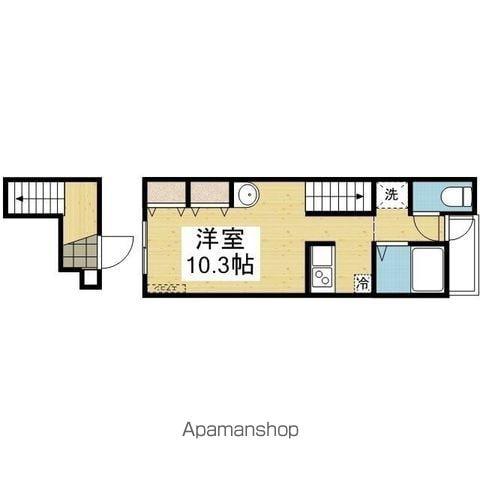 アルト小栗(ワンルーム/2階)の間取り写真