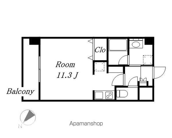 FRENCIA NOIE名駅(ワンルーム/4階)の間取り写真