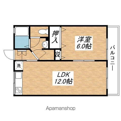 シュペリュール(1LDK/1階)の間取り写真