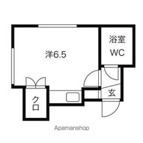 リトルシティ澄川(ワンルーム/3階)の間取り写真