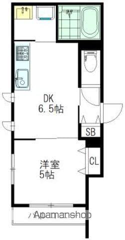 BEL ARBRE(1DK/1階)の間取り写真