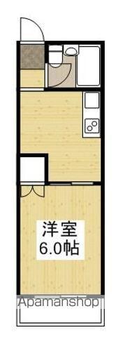 熊野マンション(1DK/2階)の間取り写真