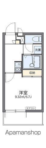 レオパレスアトレ(1K/3階)の間取り写真