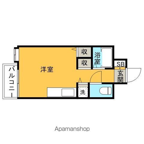 博多祇園エクセル43(ワンルーム/5階)の間取り写真