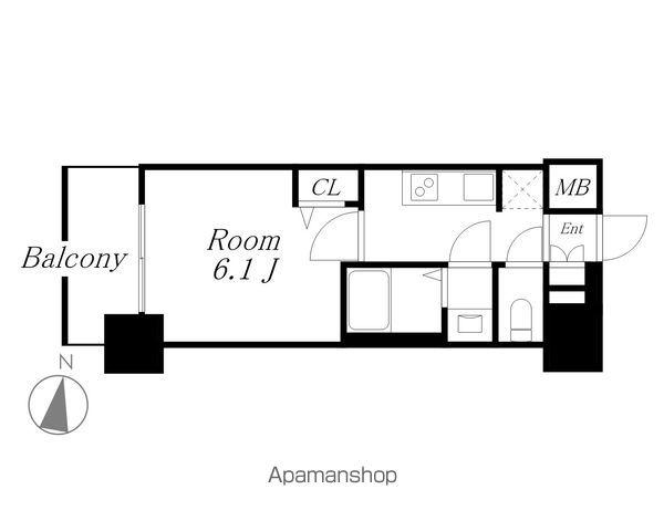 プレサンス太閤通駅前デュプル(1K/9階)の間取り写真