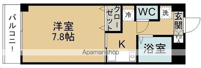 ニートプレイス(1K/4階)の間取り写真