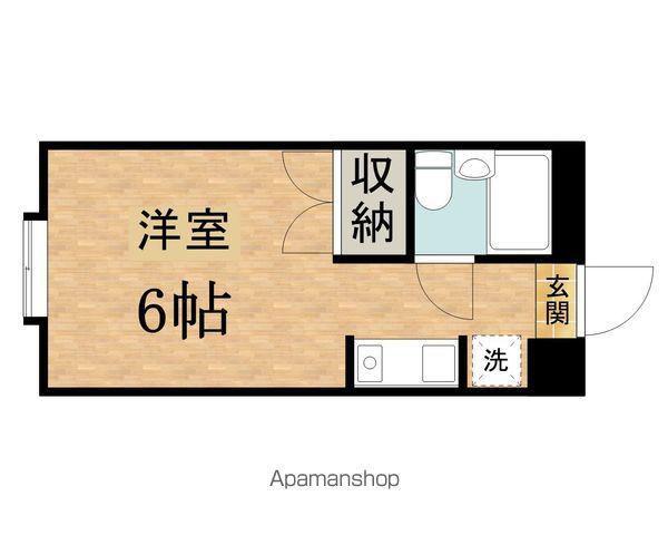 関戸マンション(ワンルーム/2階)の間取り写真