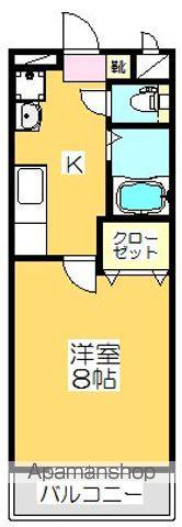 サンライズマンション(1K/1階)の間取り写真