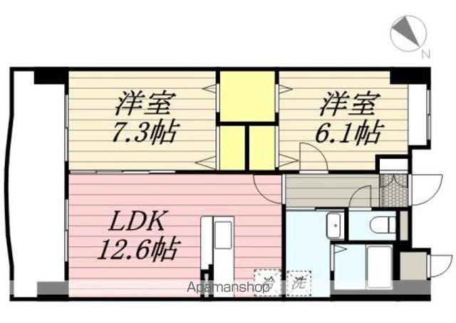 FELICE STORIA(2LDK/5階)の間取り写真