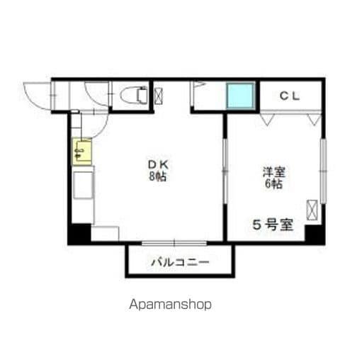グレイシャス本郷(1DK/3階)の間取り写真