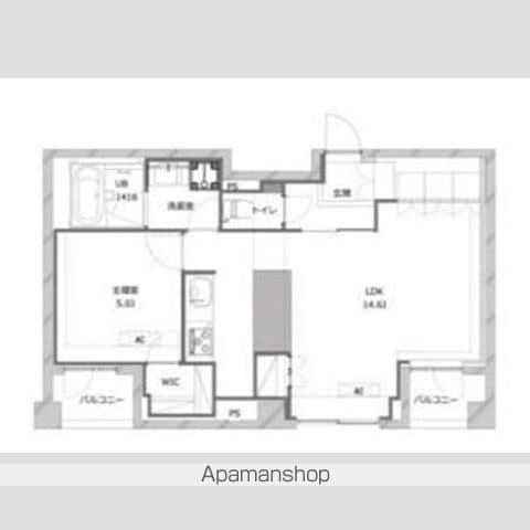 プライムアーバン笹塚(1LDK/2階)の間取り写真