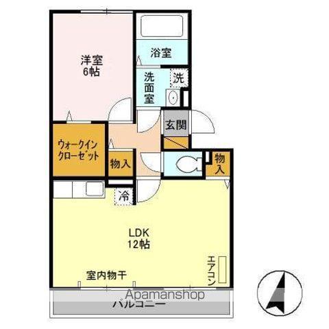 グランヴェルジェ3(1LDK/3階)の間取り写真