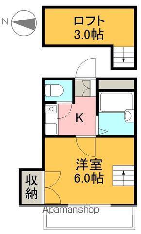 STハウスⅡ(1K/2階)の間取り写真