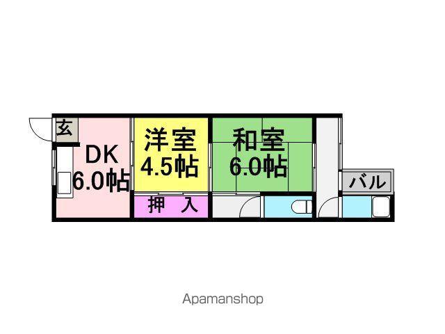 ダイコーハイツ(2DK/4階)の間取り写真