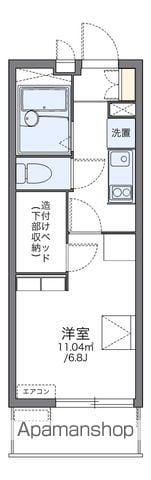 レオパレスヒルトップ 壱番館(1K/1階)の間取り写真