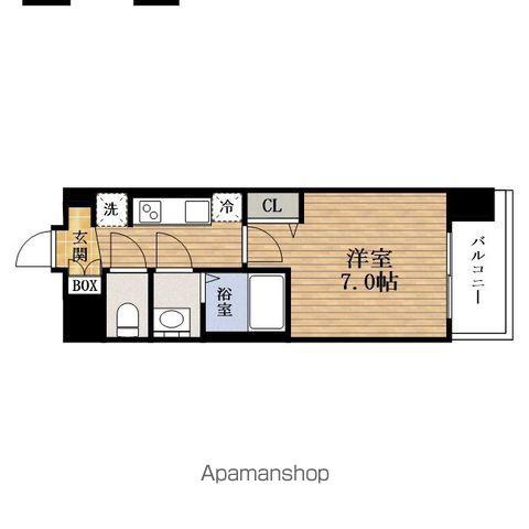 PRESSANCE大国町アドロッソ(1K/5階)の間取り写真