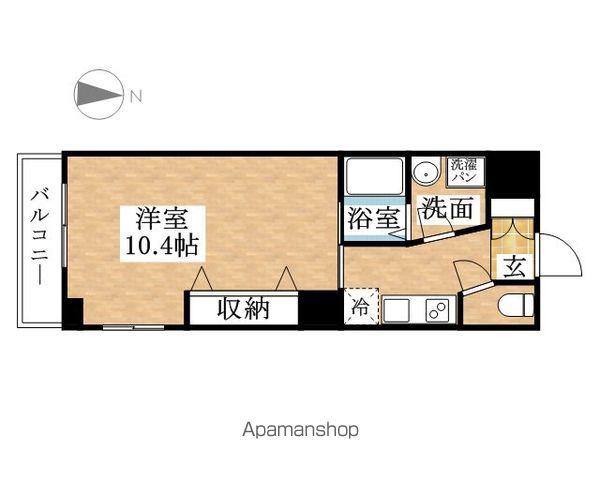 セントフィオーレ上名古屋(1K/7階)の間取り写真