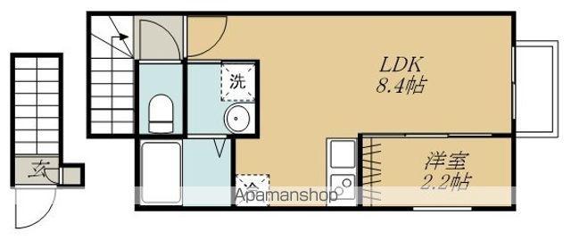 FOREST GARDEN2(1LDK/2階)の間取り写真