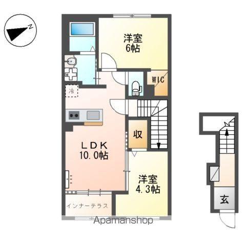 LA RECOLTE (2LDK/2階)の間取り写真