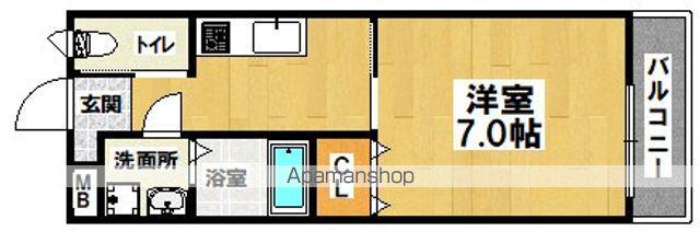 RAFFINE SAKAI(1K/2階)の間取り写真