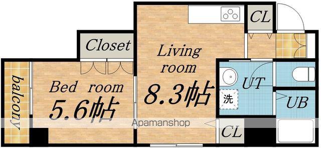 ブルースカイ北20(1LDK/6階)の間取り写真