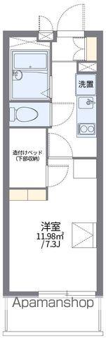 レオパレスイターナル原(1K/2階)の間取り写真