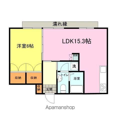 山陽本線 長府駅 徒歩30分 1階建 築66年(1LDK)の間取り写真