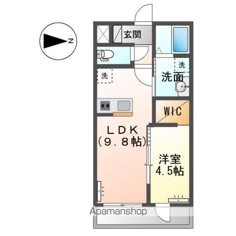 グレーシア瀬原田(1LDK/1階)の間取り写真